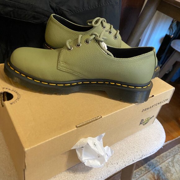 Dr Martens - 1461 Oxford Shoes - Muted Olive - Brand New - Picture 3 of 6